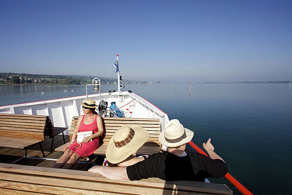 Mit der URh unterwegs auf dem See. Foto: Reto Schlatter