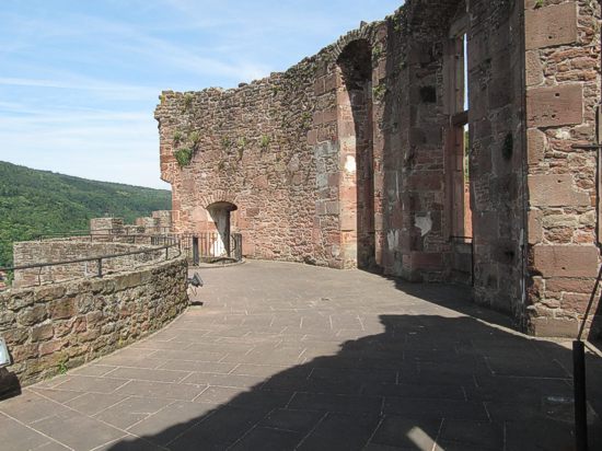 Schloss Heidelberg: Dicker Turm, oberste Plattform