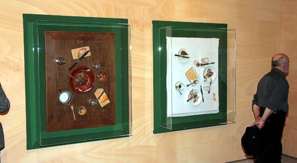 Essen im 19. und im 21. Jahrhundert. Installation in der Ausstellung