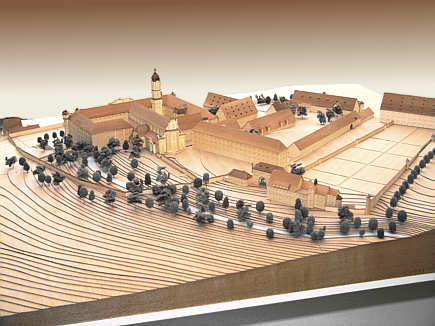 Modell der Klosteranlage im Klostermuseum 