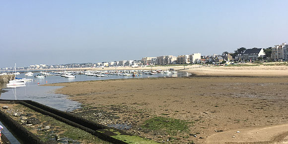 Pornichet mit der sich nahtlos bis La Boule hinzihenden Bebauung 