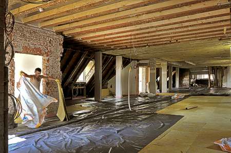 Noch ist bei all den Bauarbeiten wenig vom neuen Projekt zu sehen: Junges Schloss im Landesmuseum W�rttemberg.