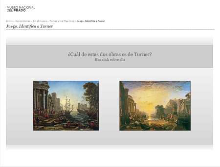 Onlinespiel um Turners Bilder