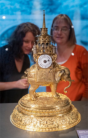 Figurenuhr Elefant Augsburg, um 1580, Privatstiftung Esterhazy © Sammlung Privatstiftung Esterhazy, Eisenstadt, Burg Forchenstein – Schatzkammer; Foto: Manfred Horvath 