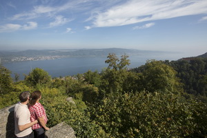 Ausblick auf den Bodensee bei Ruine Alt Bodman. Foto: AG SeeGang Ulrike Klumpp