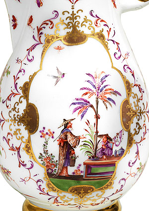 Die neu erworbene Kaffeekanne aus Meißner Produktion. Foto: Bonhams, London