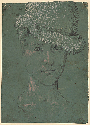 Hans Baldung Grien: Jugendliches Selbstbildnis, um 1502. Kunstmuseum Basel.