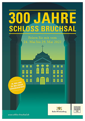 Plakat / Postkarte zum Schlossjubiläum. Design: Jung Communication /SSG