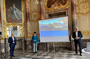 Vorstellung des Programms im Marmorsaal des Schlosses Bruchsal. Foto: SSG