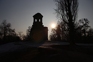Winterstimmung am Merkurtempel im Schwetzinger Schlossgarten. Fotos: kulturer.be