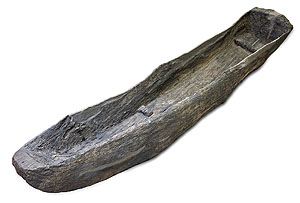 Holzboot (Einbaum), 10. bis 12. Jahrhundert © LVR-LandesMuseum Bonn, Foto: Jürgen Vogel