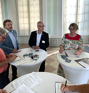 Die Hauptbeteiligten bei der Vorstellung der Tagung für die Presse.