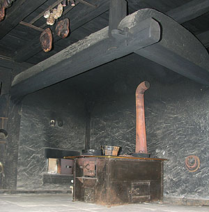 Rauchküche im Lorenzenhof. 